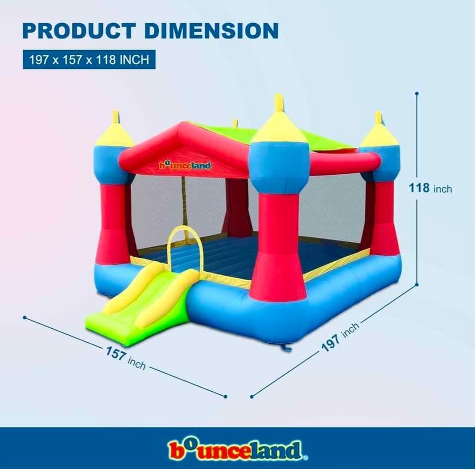 16 x 13 ft Bounceland Bounce House with Slide
